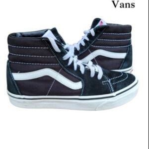 Vans Hi Top Skate Skateboard Old Skool Black Athletic Sneaker Women 7.5 Men 6